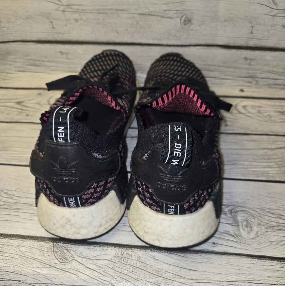 Adidas NMD_R1 STLT Primeknit Solar Pink Black Men’s 10.5 Boost Sneakers